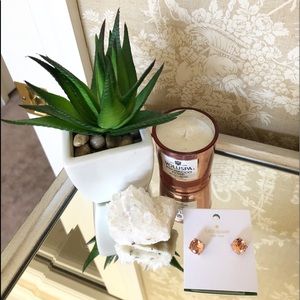 Kate Spade Champagne Pink Rhinestone Studs